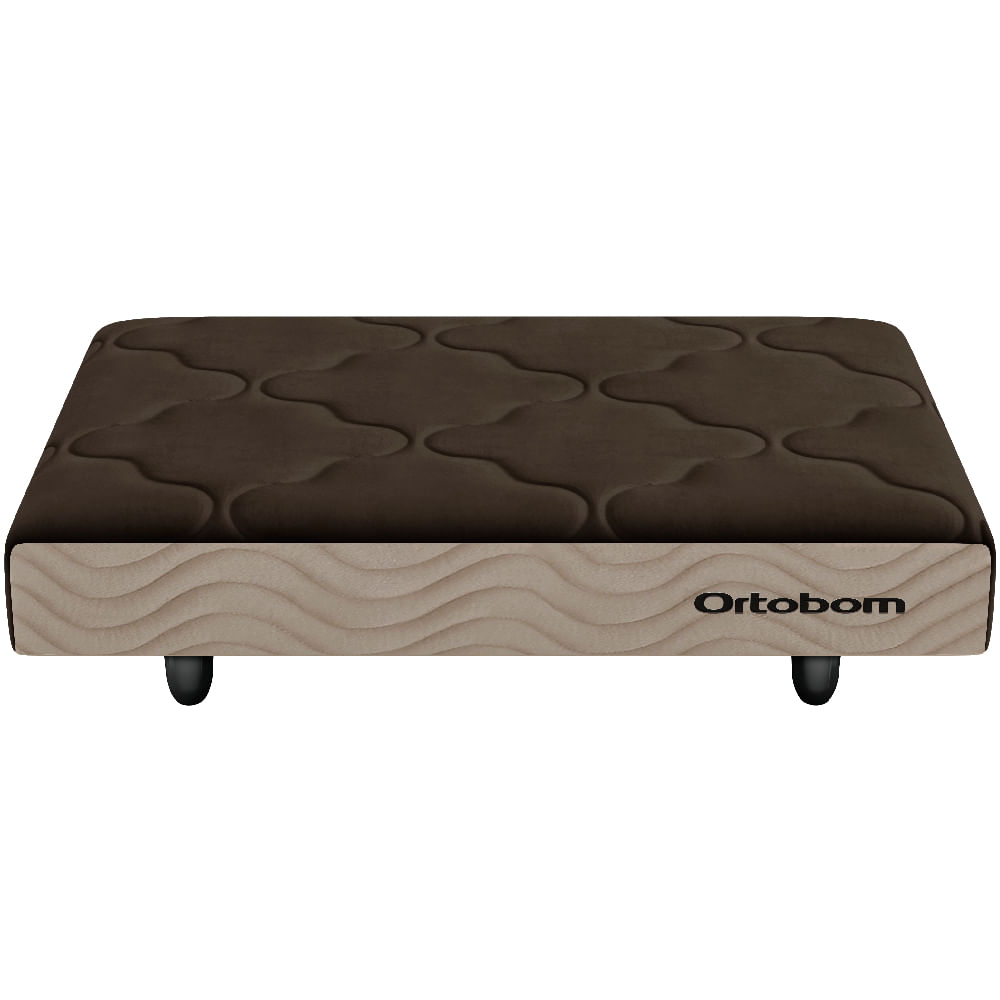 Mini Base para Pet em Poliéster Camurça Bege 13x100x80cm - 1050393821 - ORTOBOM