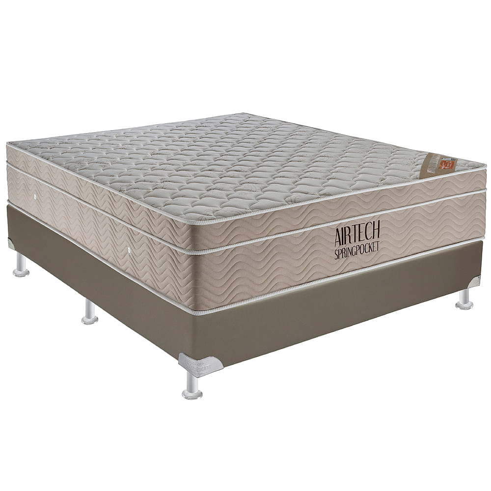 Colchão de Espuma Casal Airtech Spring Pocket 138x188x30cm - 1040420616 - ORTOBOM - Imagem 2