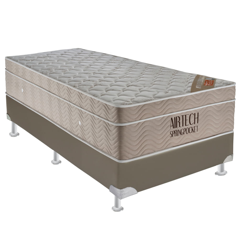 Colchão de Espuma Solteiro Airtech Spring Pocket 88x188x30cm - 1040420615 - ORTOBOM - Imagem 2