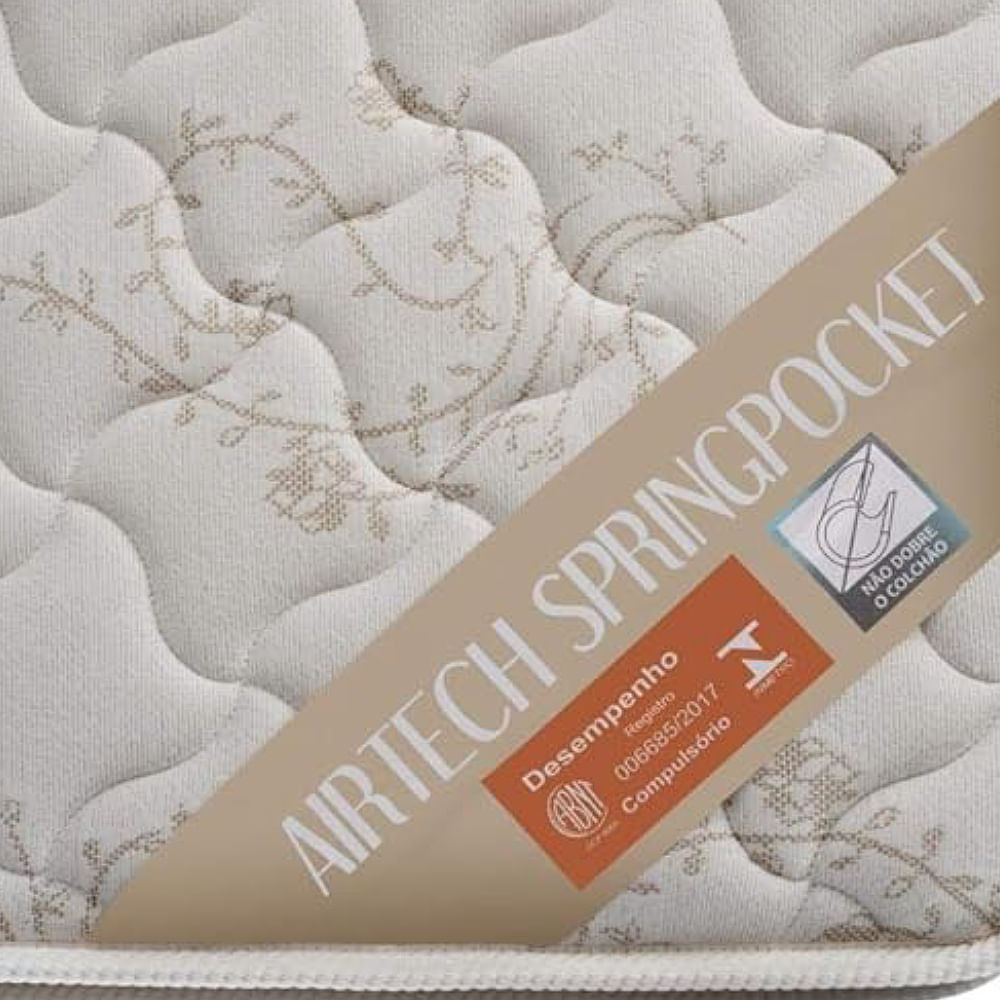 Colchão de Espuma Solteiro Airtech Spring Pocket 88x188x30cm - 1040420615 - ORTOBOM - Imagem 5