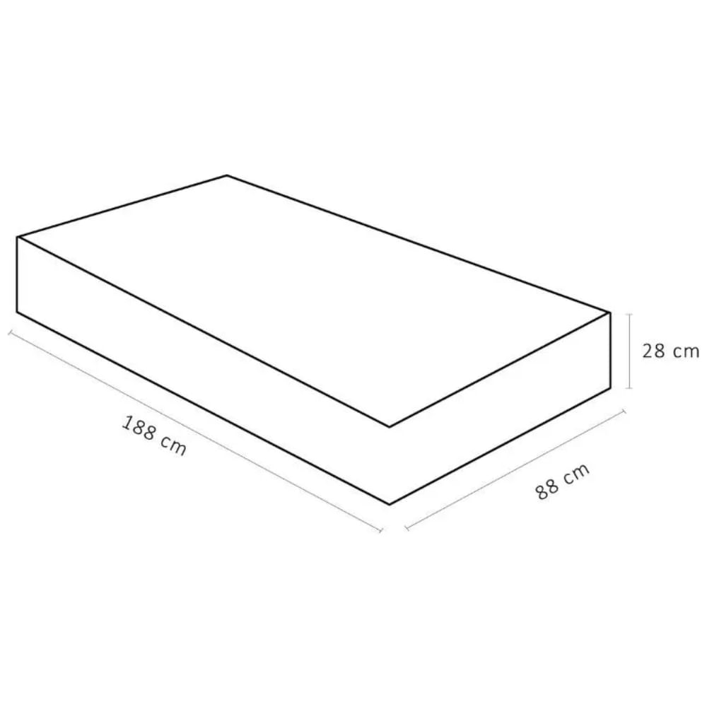 Colchão de Espuma Solteiro Elegant Superpocket 88x188x28cm - 1041527881 - ORTOBOM - Imagem 4
