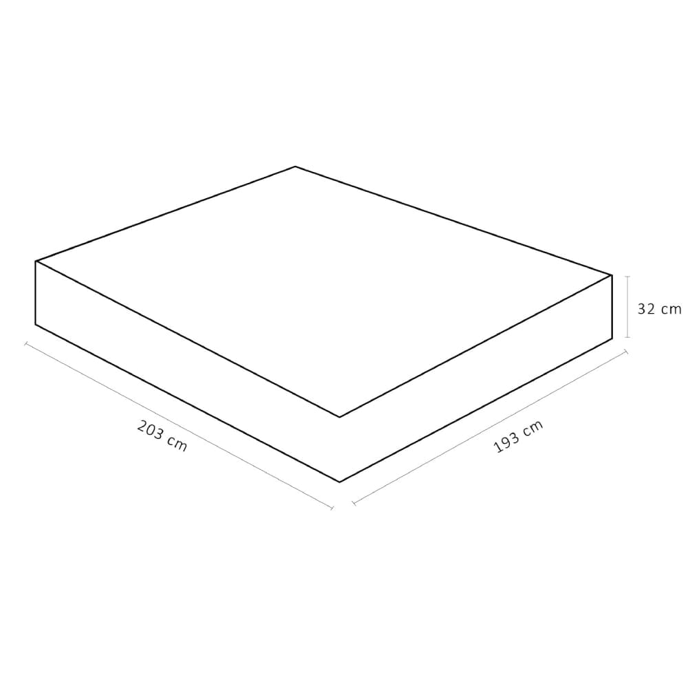 Colchão de Espuma Super King Size Freedom 193x203x32cm - 1041691617 - ORTOBOM - Imagem 5