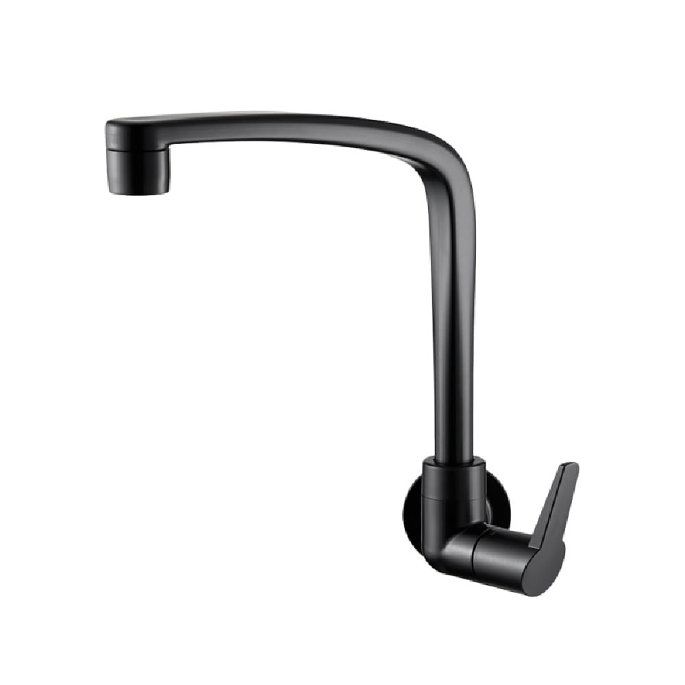 Torneira Cozinha Parede Bica Alta Flatt Preto Fosc - 7111110 - LORENZETTI