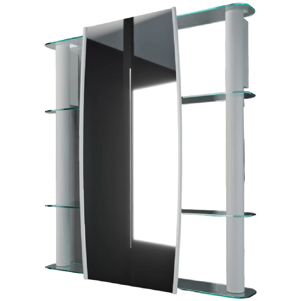 Armário 62x64cm Sobrepor Slip I Silver - 13137 - CRIS-METAL