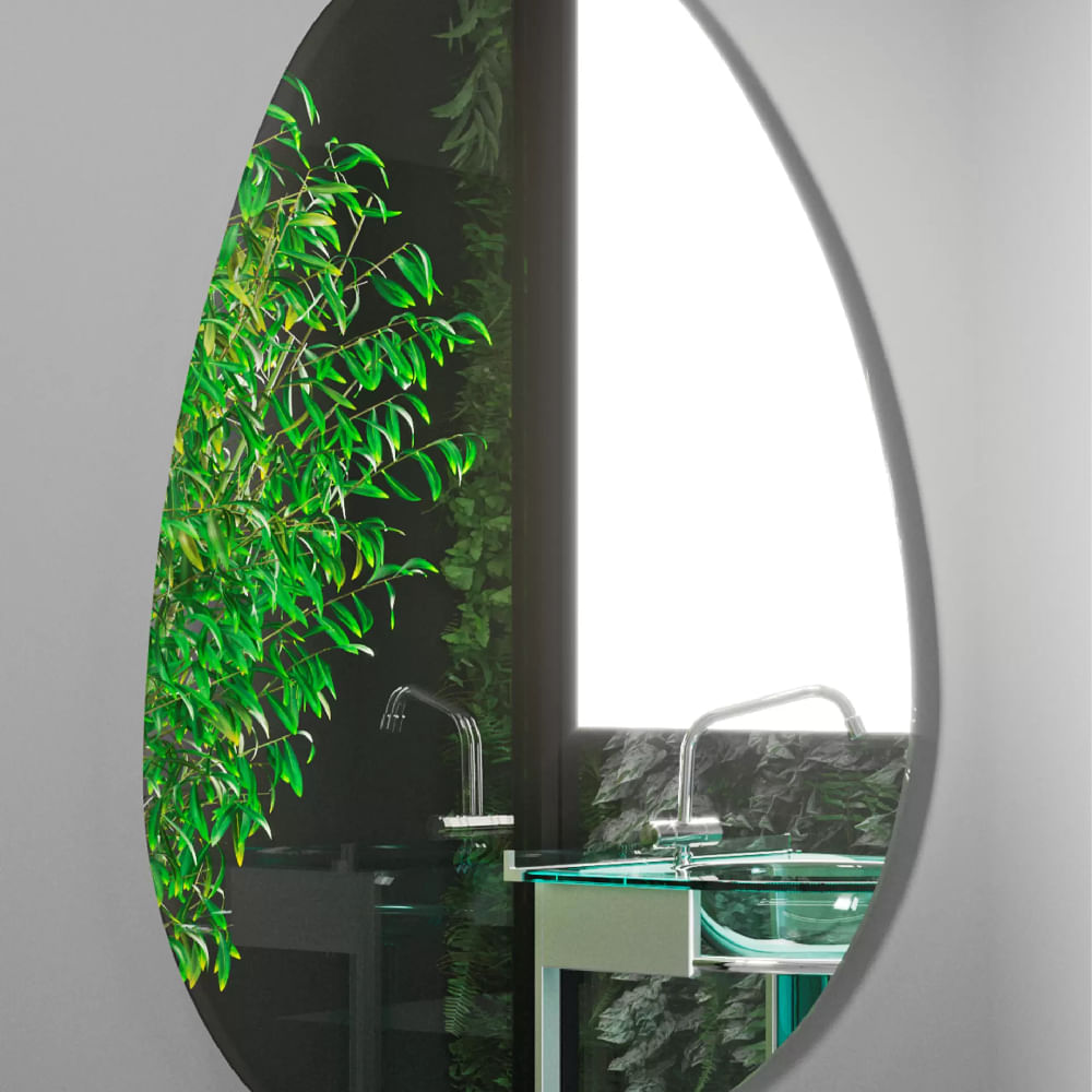 Espelho 53x77cm Orgânico - 5827 - CRIS-METAL - Imagem 2