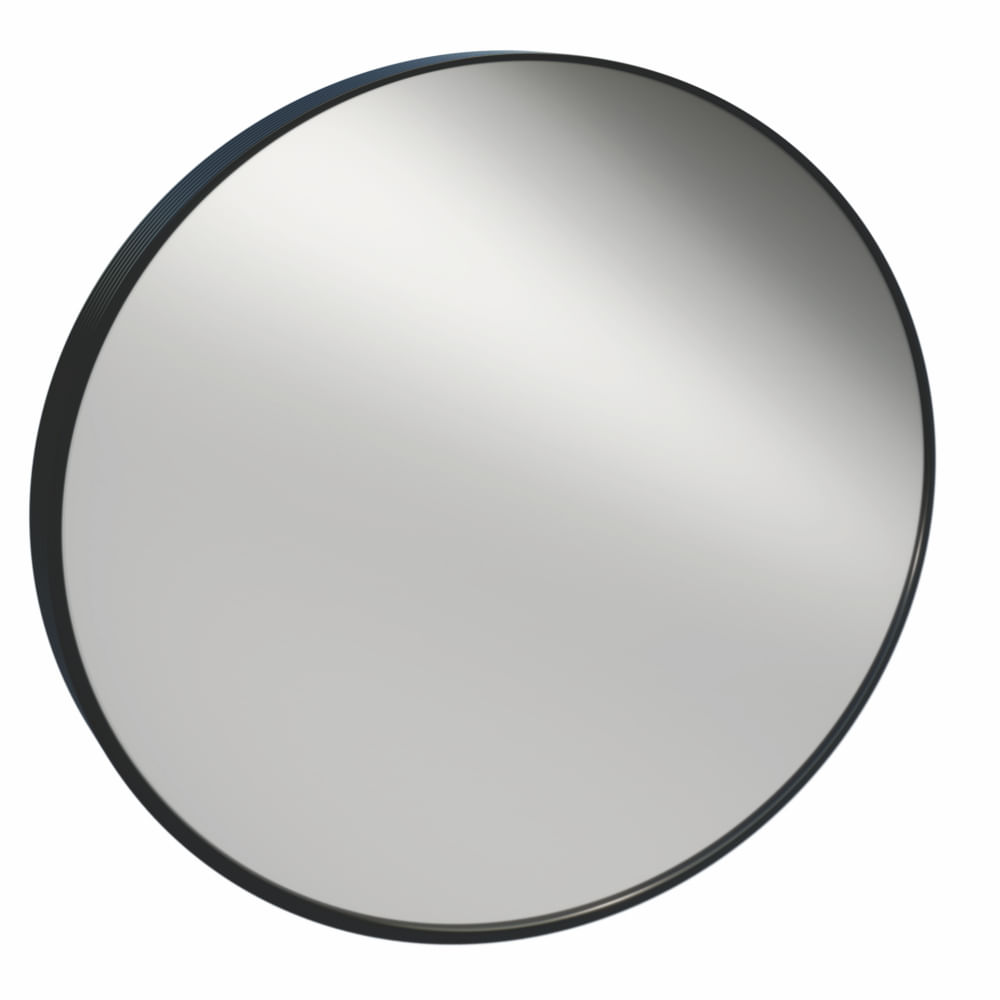 Espelho Redondo 48cm Perfil Black - 15105 - CRIS-METAL
