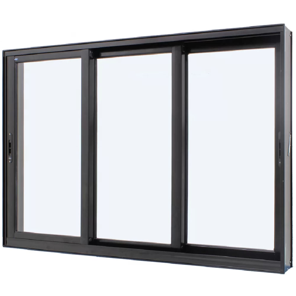 Janela Perfecta 3F 120x100 Preta - 1012-5664 - JAP