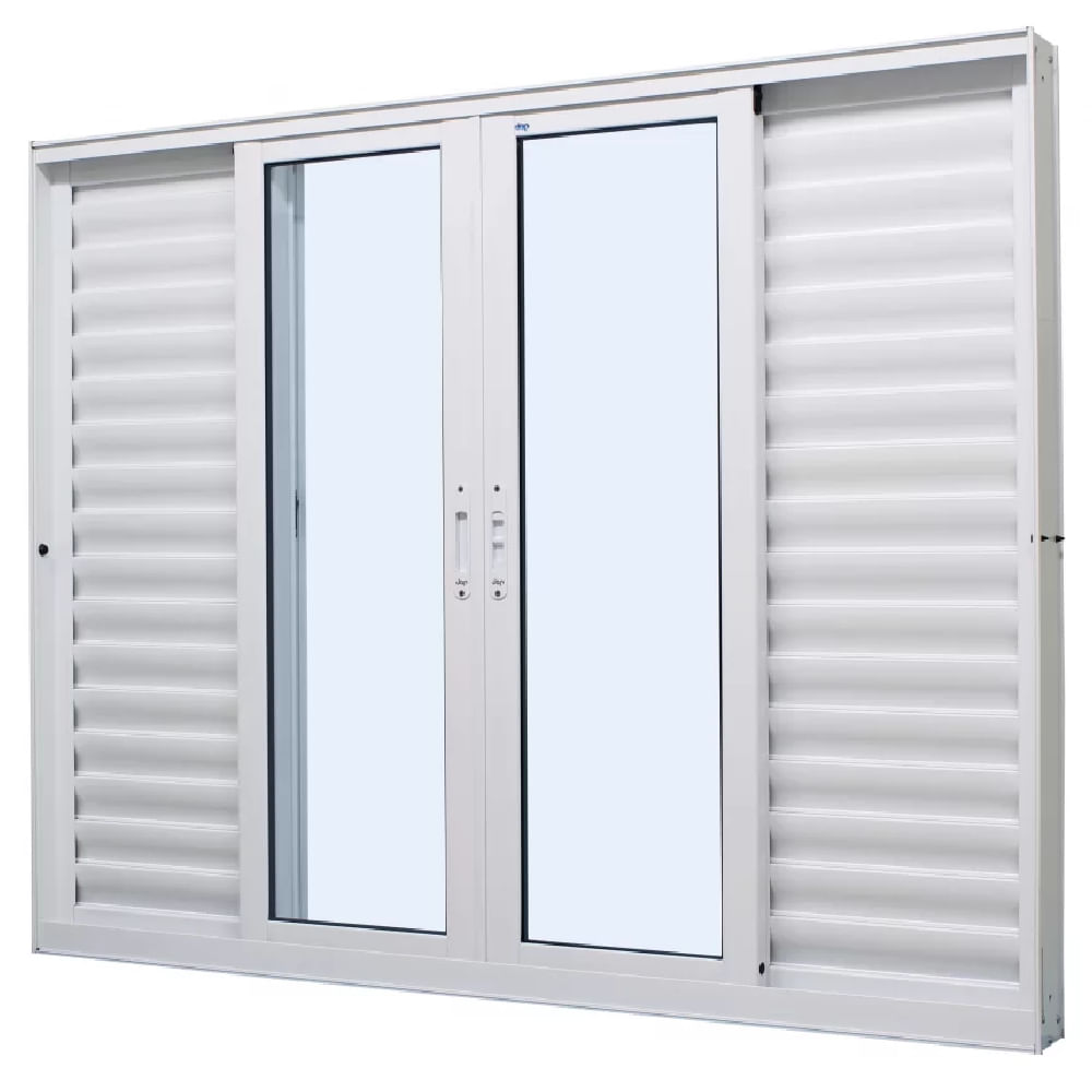 Janela Veneziana Perfecta 6F 150x100 Branca - 1020-101- JAP - Imagem 3