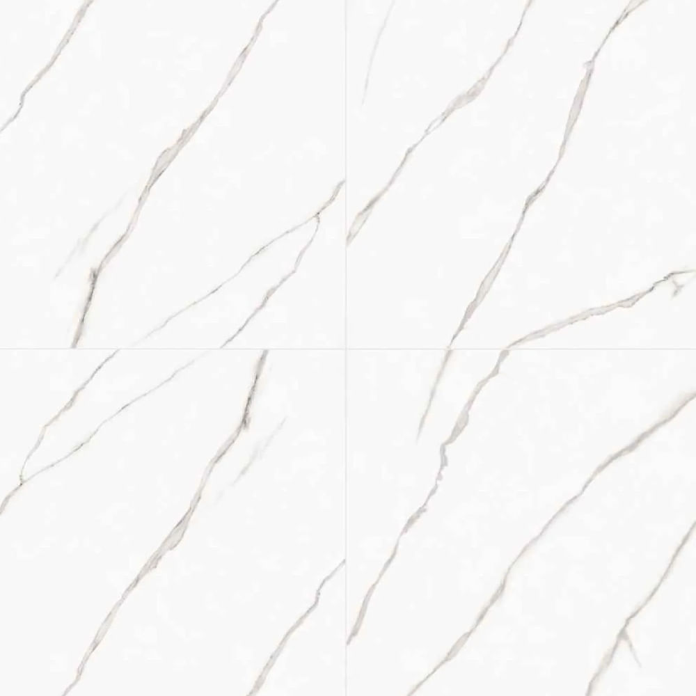Porcelanato 61x61cm Carrara Acetinado Caixa com 1,87m² / 5 Peças - 61098-1 - CRISTOFOLETTI - Imagem 2
