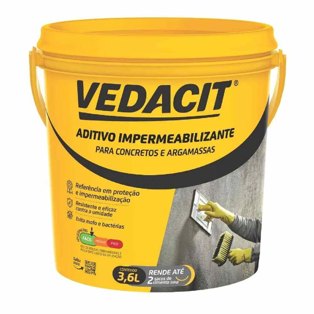 Aditivo 3,6 Litros Impermeabilizante - 121845 - VEDACIT