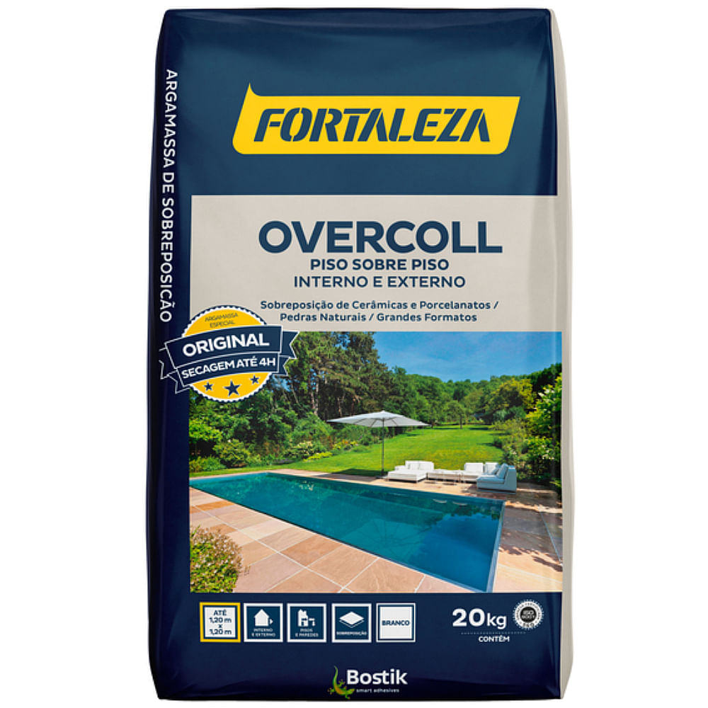 Argamassa Piso sobre Piso Interno e Externo 20 Kilos Branco Overcoll - FORTALEZA