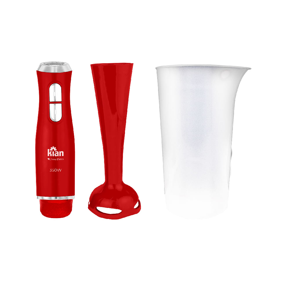 Mixer com Copo 700Ml 350 Watts 220 Volts Vermelho - 24462 - KIAN - Imagem 2