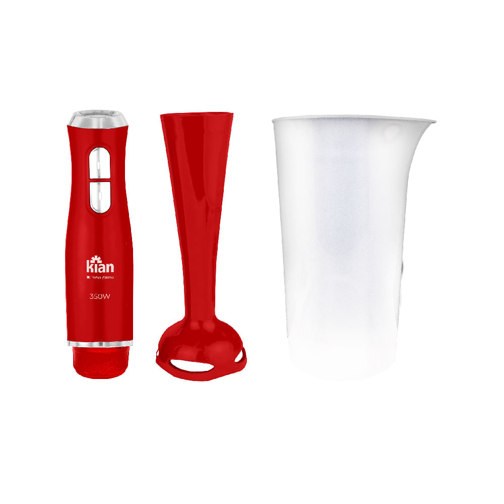 Mixer com Copo 700Ml 350 Watts 110 Volts Vermelho - 24461 - KIAN - Imagem 2