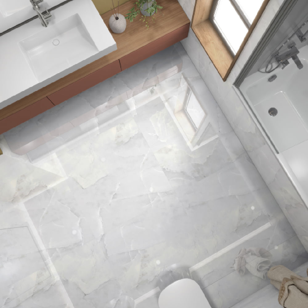 Porcelanato Agatha Polido 71x71cm Caixa com 2,52m² / 5 Peças - 71113591 - SAVANE - Imagem 2