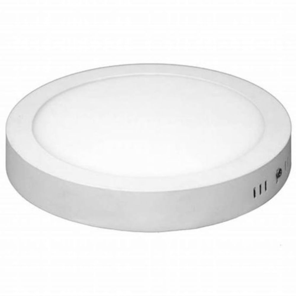 Painel Led Super Eco Sobrepor Redondo 18 Watts Bivolt 6500K - 02909 - OUROLUX