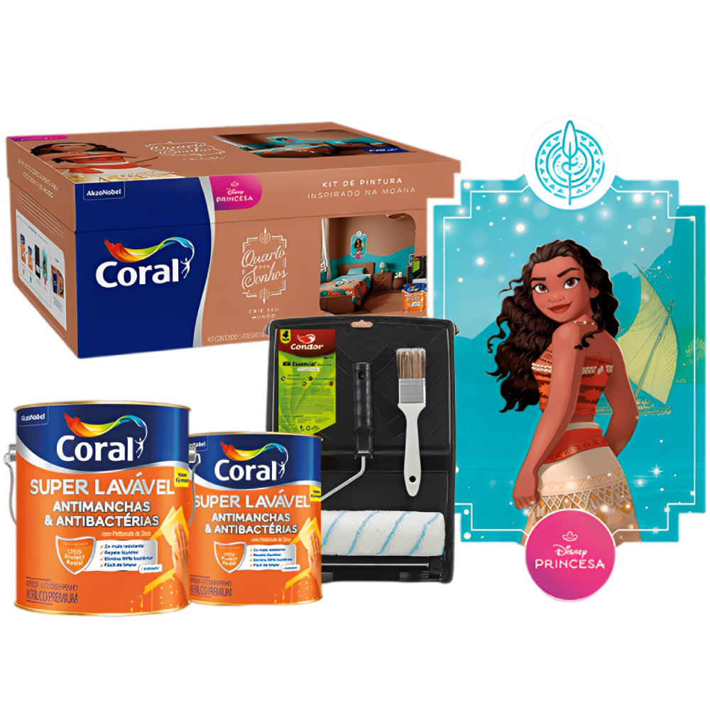 Kit de Pintura Moana 4,4 Litros - 5976637 - CORAL