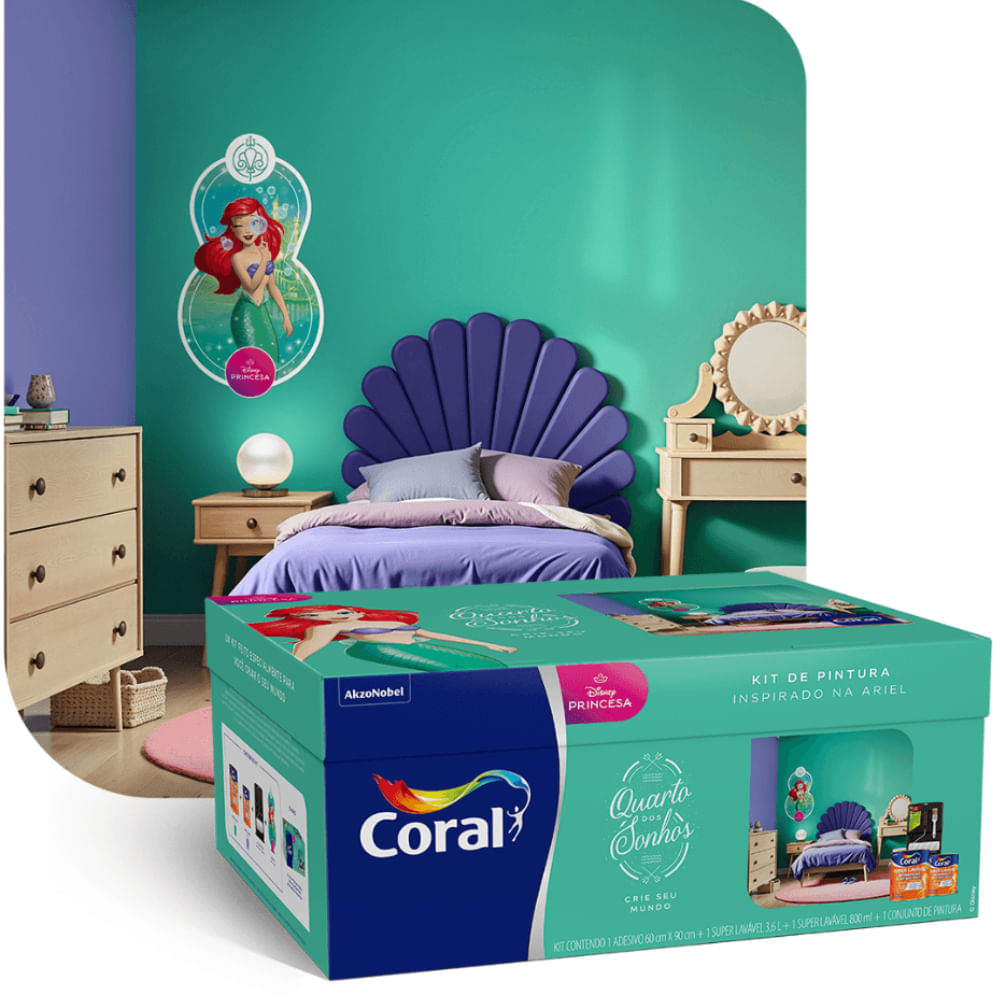 Kit de Pintura Ariel 4,4 Litros - 5976769 - CORAL - Imagem 4