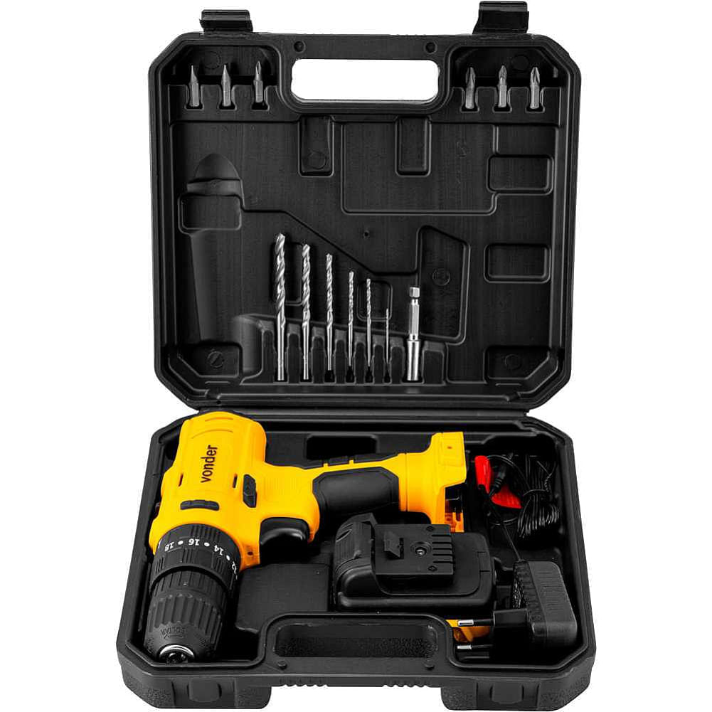 Parafusadeira e Furadeira de Impacto Bateria Bivolt 12 Volts com Maleta e Acessórios PFV-120I - 60.01.120.100 - VONDER - Imagem 3