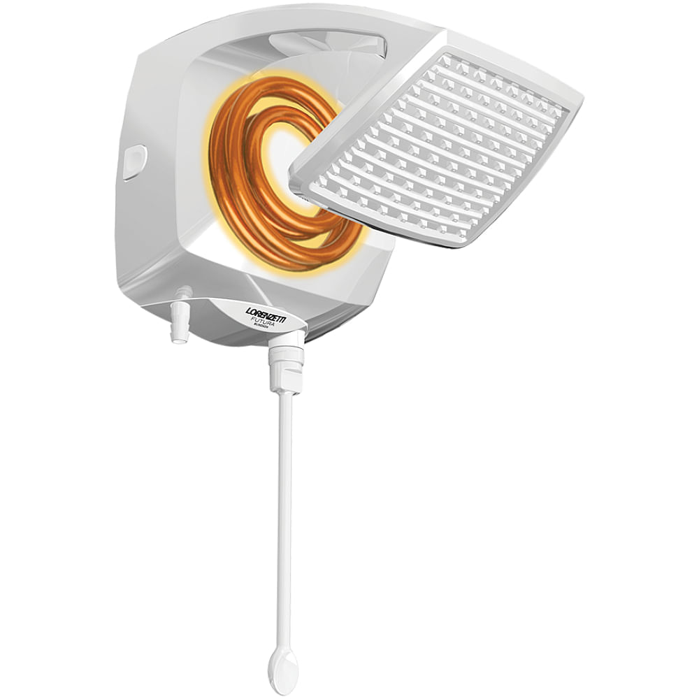 Ducha Futura Eletrônica Blindada 220 Volts 7500 Watts Branca - 7531305 - LORENZETTI - Imagem 2