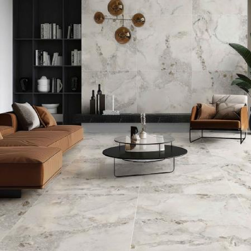 Piso Reflexão Premium Polido 86x86cm Caixa com 2,21m² / 3 Peças - PPI-86550R - INOUT - Imagem 2