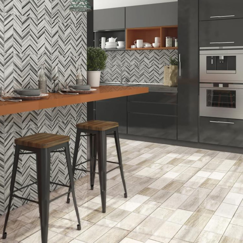 Piso Cerâmico Bold Brilhante 45x45cm Caixa com 2,32m² / 11 Peças - PD-45099 - INCEFRA - Imagem 2