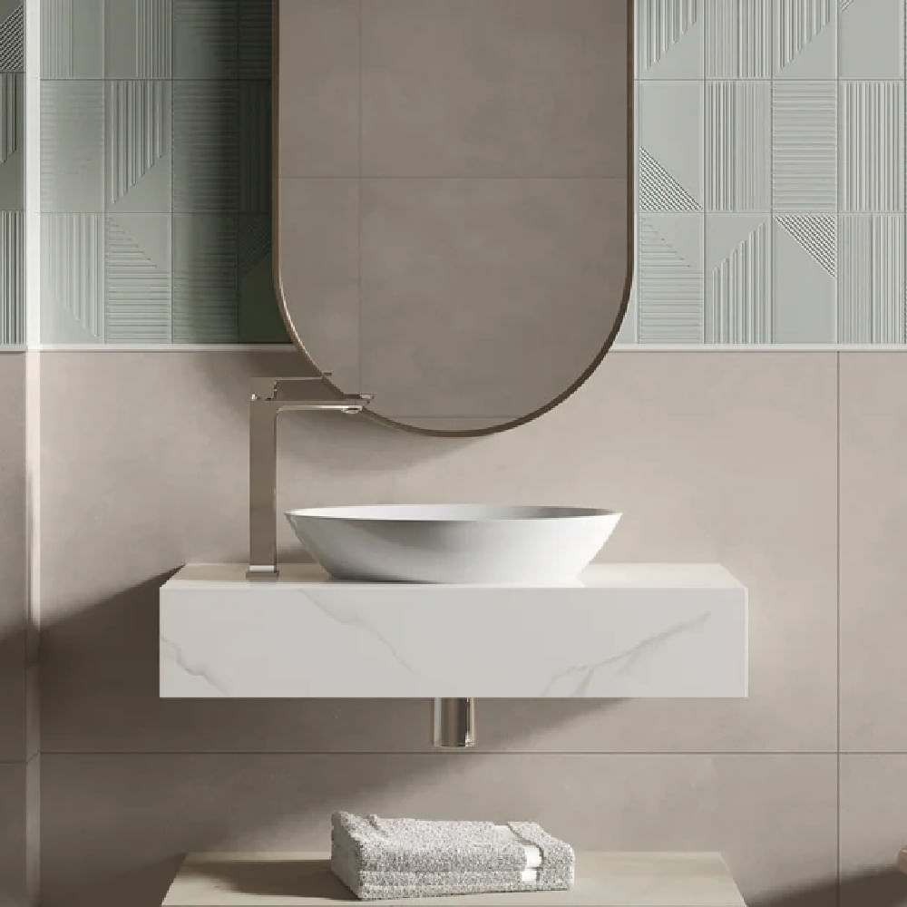 Porcelanato Hit Gris Externo Retificado 80x80cm Caixa com 2,55m² / 4 Peças - 21143ET - PORTOBELLO - Imagem 5