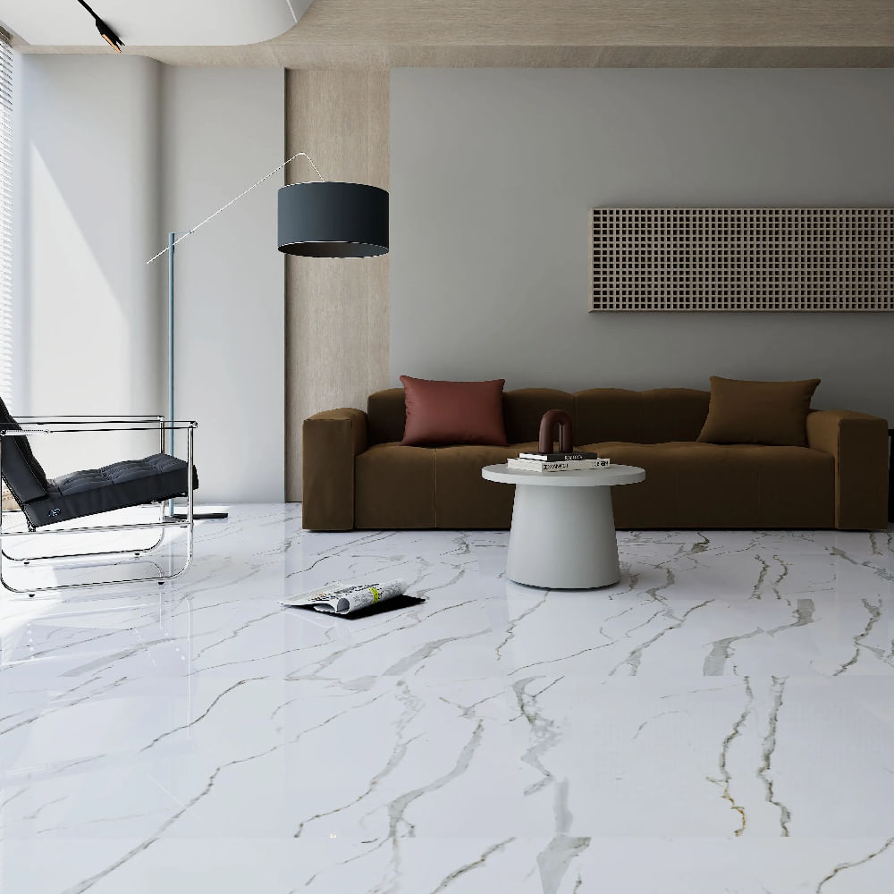 Piso Retificado 72,5x72,5cm Caixa com 2,62m² / 5 Peças - 75012RT - VIVA PISOS - Imagem 2