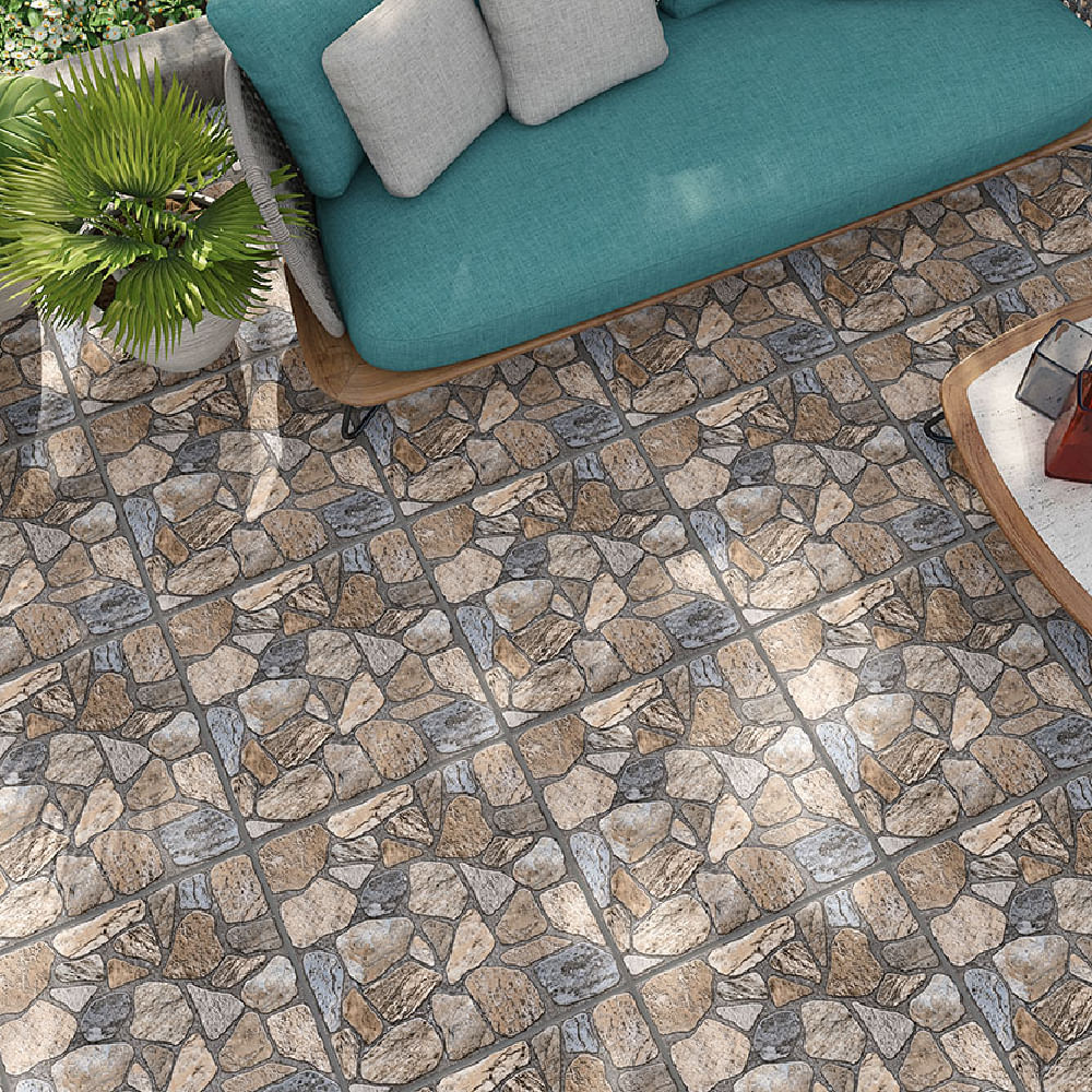 Piso Pomes 45x45cm Caixa com 2,00m² / 10 Peças - 1247D - FORMIGRES - Imagem 2