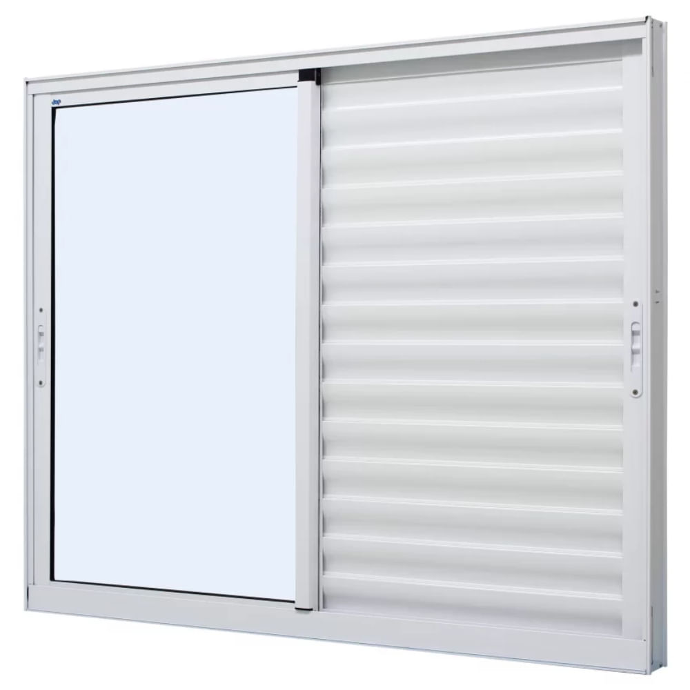 Janela Veneziana Caribe 3 Folhas 1,20x1,00m Branca - 1006-73 - JAP