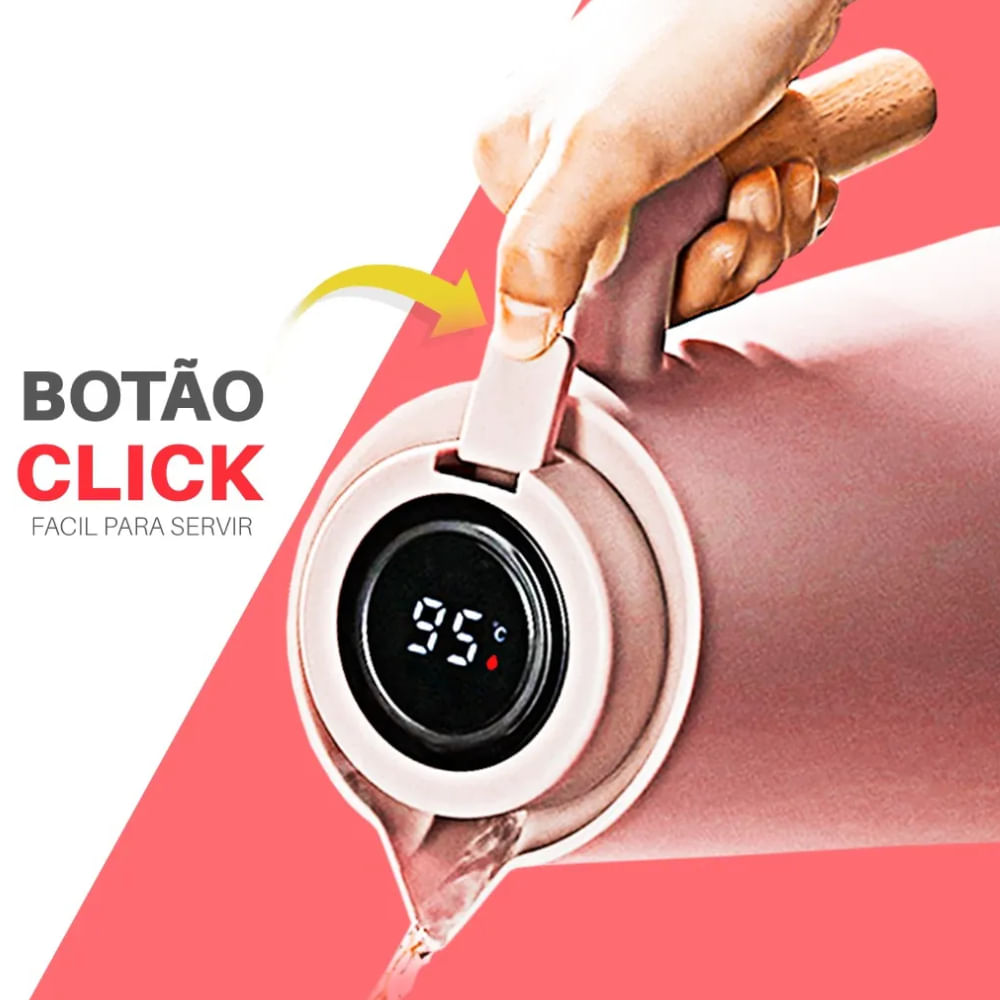 Garrafa Térmica de 1 Litro Nude Digital - D1333 - DOLCE HOME - Imagem 3