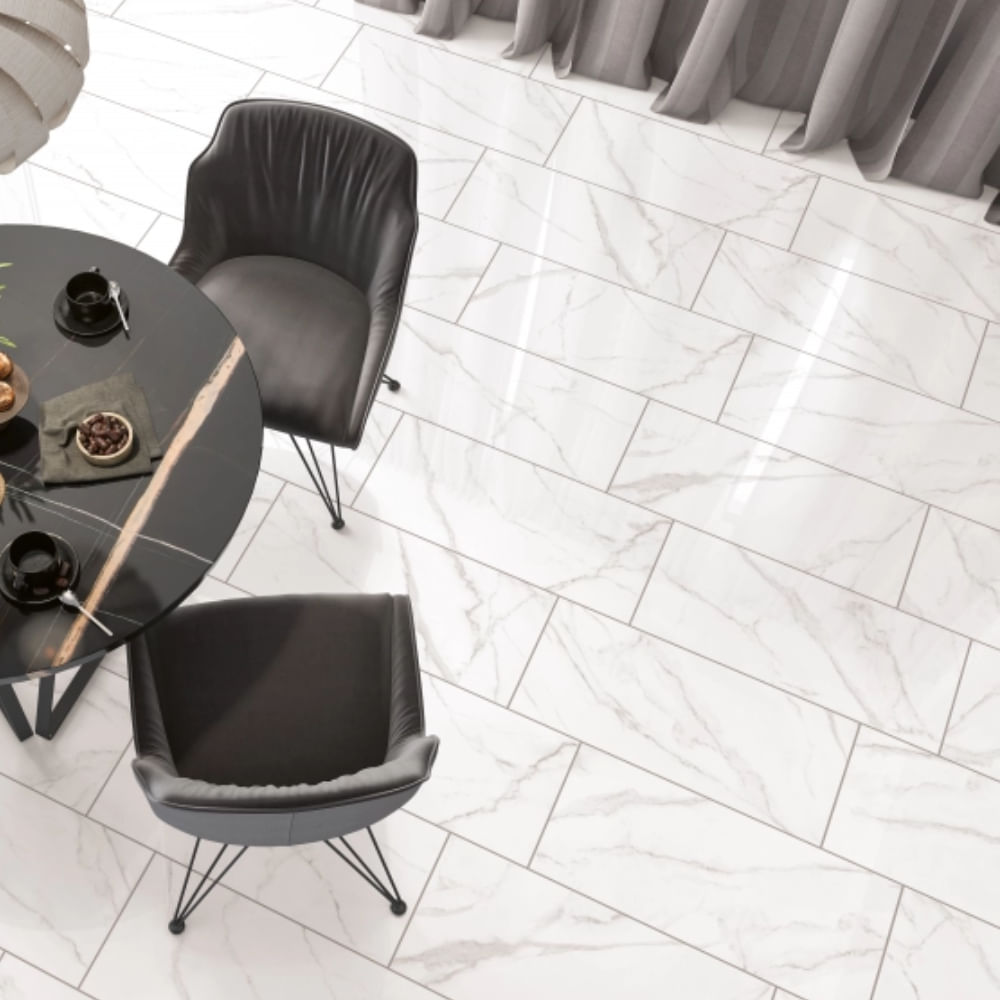 Revestimento 38x75cm Selah White Lux Caixa com 2,00m² - 7 Peças - 013121 - CECAFI - Imagem 2