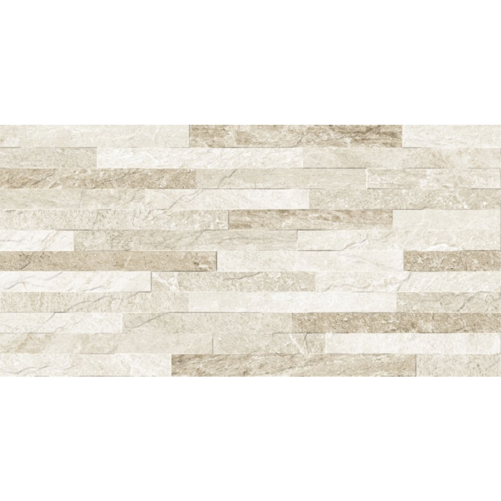 Revestimento 38x75cm Cagliari Bege Plus Caixa com 2,00m² / 7 Peças - 113011 - CECAFI