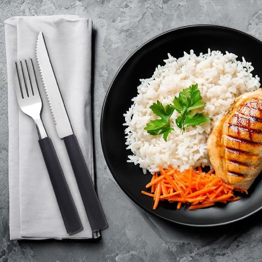 Faqueiro Rivieira 24 Peças Preto - 6025/712 - BRINOX - Imagem 7