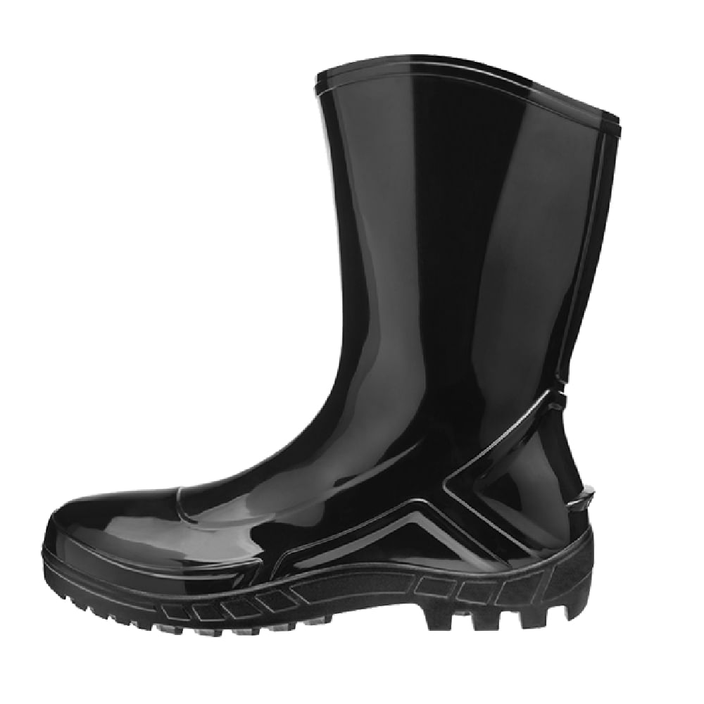 Bota Preta PVC Cano Médio N°38 - 700453-38 - MARLUVAS