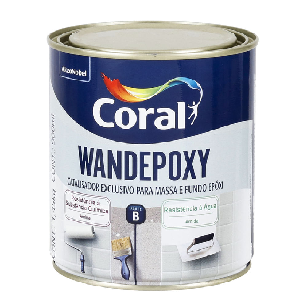 Catalisador 0,9L Wandepoxy Amida Resistente a Agua - 5202560 - CORAL