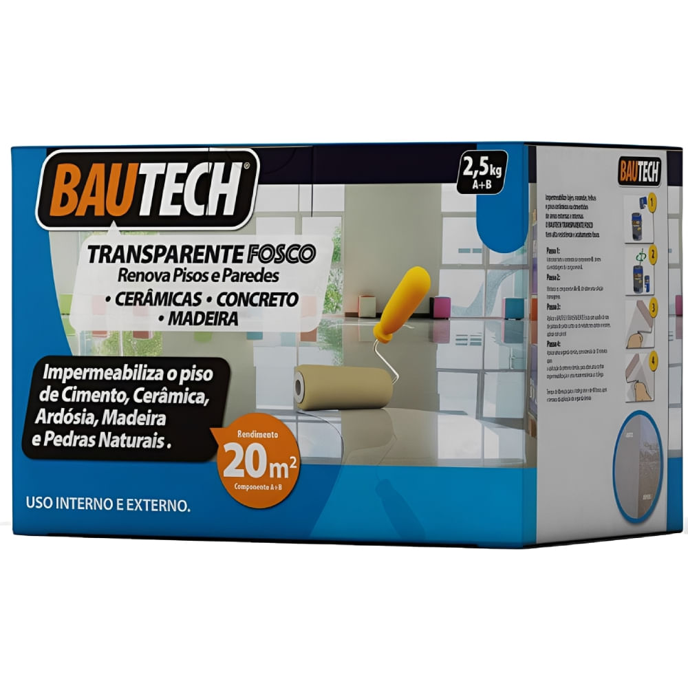 Manta Liquida Renova Piso e Parede Transparente Fosca 2,5 Kilos - 13380 - BAUTECH