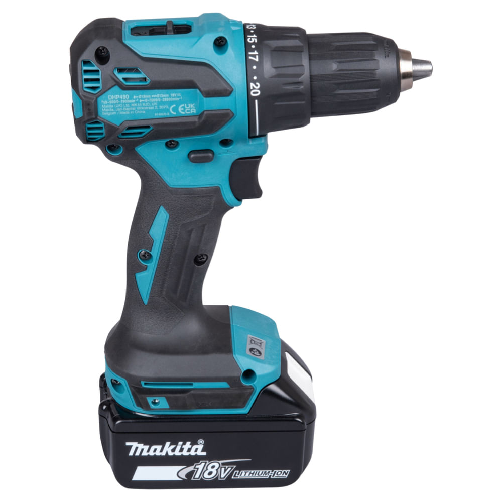 Parafusadeira e Furadeira de Impacto com 2 Baterias 18 Watts - DHP490WVE - MAKITA - Imagem 6