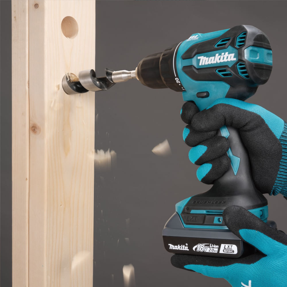 Parafusadeira e Furadeira de Impacto com 2 Baterias 18 Watts - DHP490WVE - MAKITA - Imagem 8