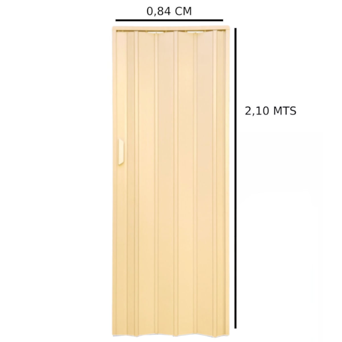 Porta Sanfonada 210x84cm Bege - 695 - BARIRI - Imagem 4