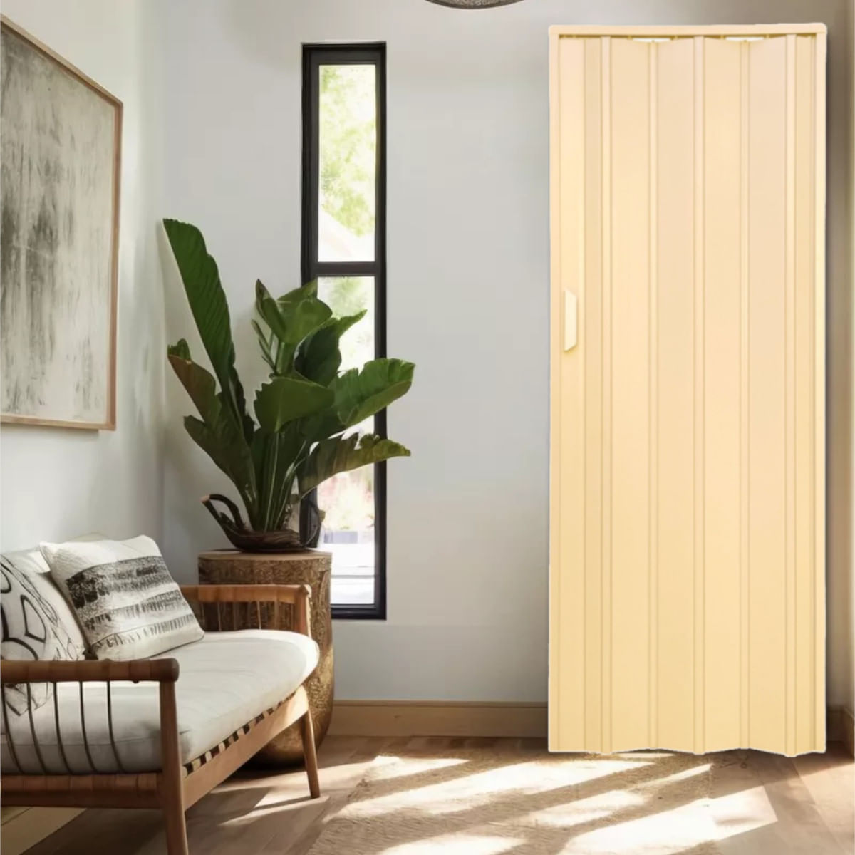 Porta Sanfonada 210x105cm Bege - 1748 - BARIRI - Imagem 2