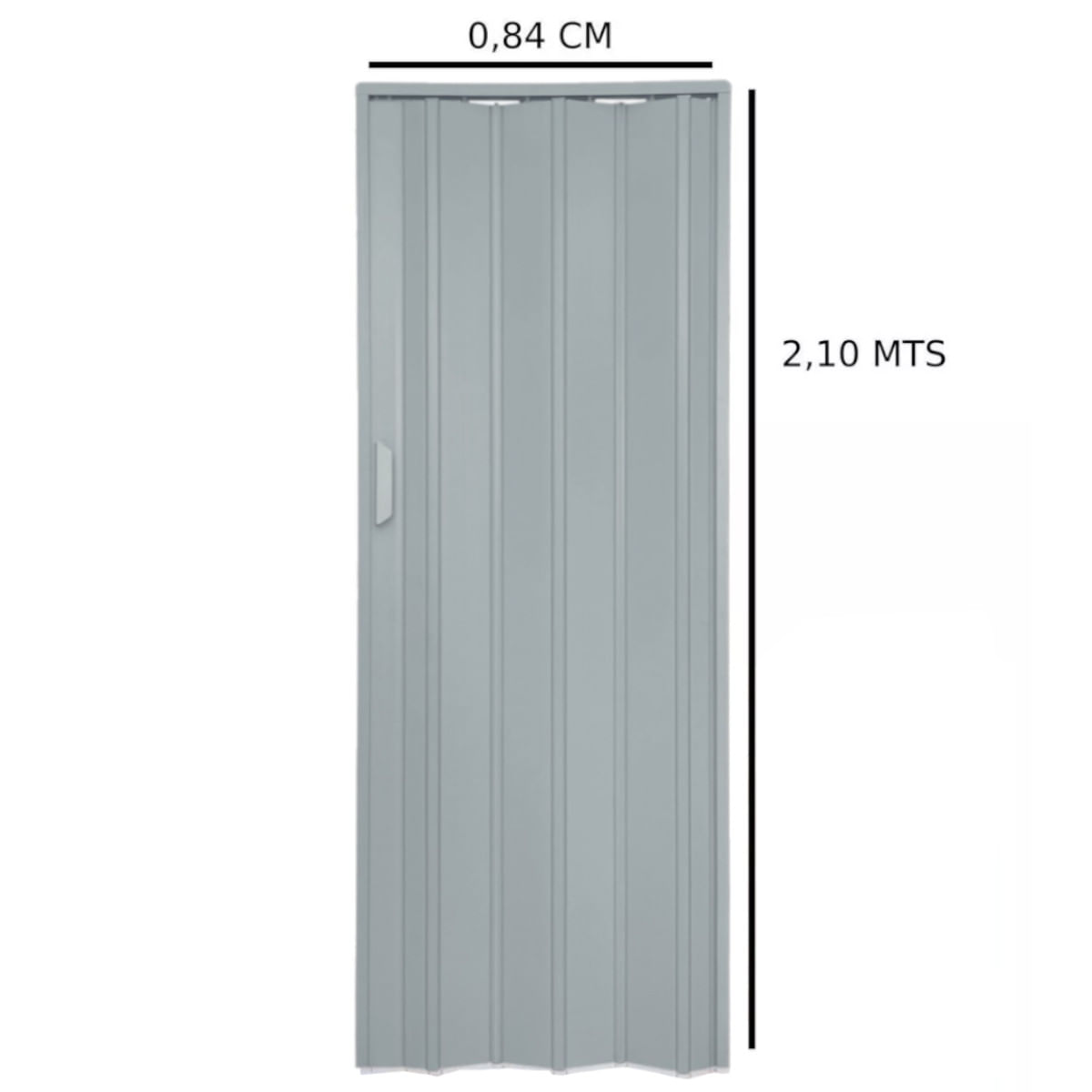 Porta Sanfonada 210x84cm Cinza - 699 - BARIRI - Imagem 4