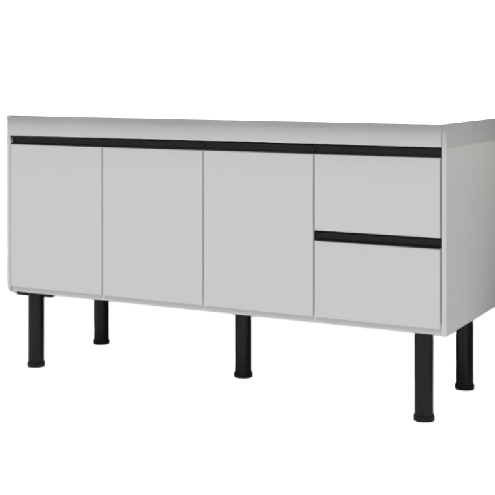 Gabinete Madeira Color 1,94Metros Branco/Branco - 290 - PRIMATTO