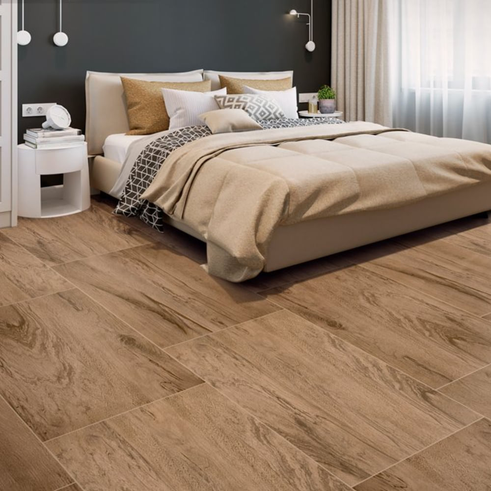 Piso HD Matte Aroeira Retificado 61x116cm Caixa com 2,83m² / 4 Peças - 822479 - ROCHAFORTE - Imagem 2