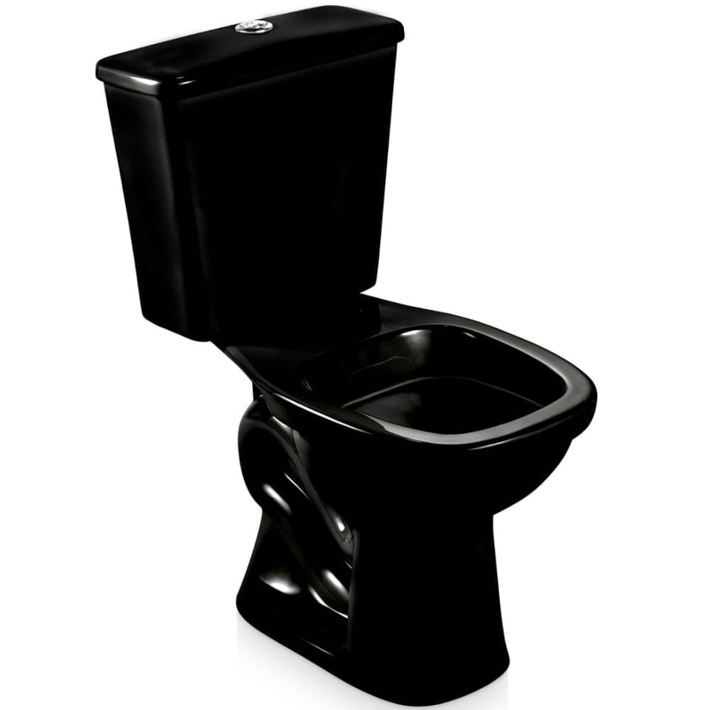 Kit Bacia com Caixa Acoplada Mariana Preto - CBMAR12 - ICASA