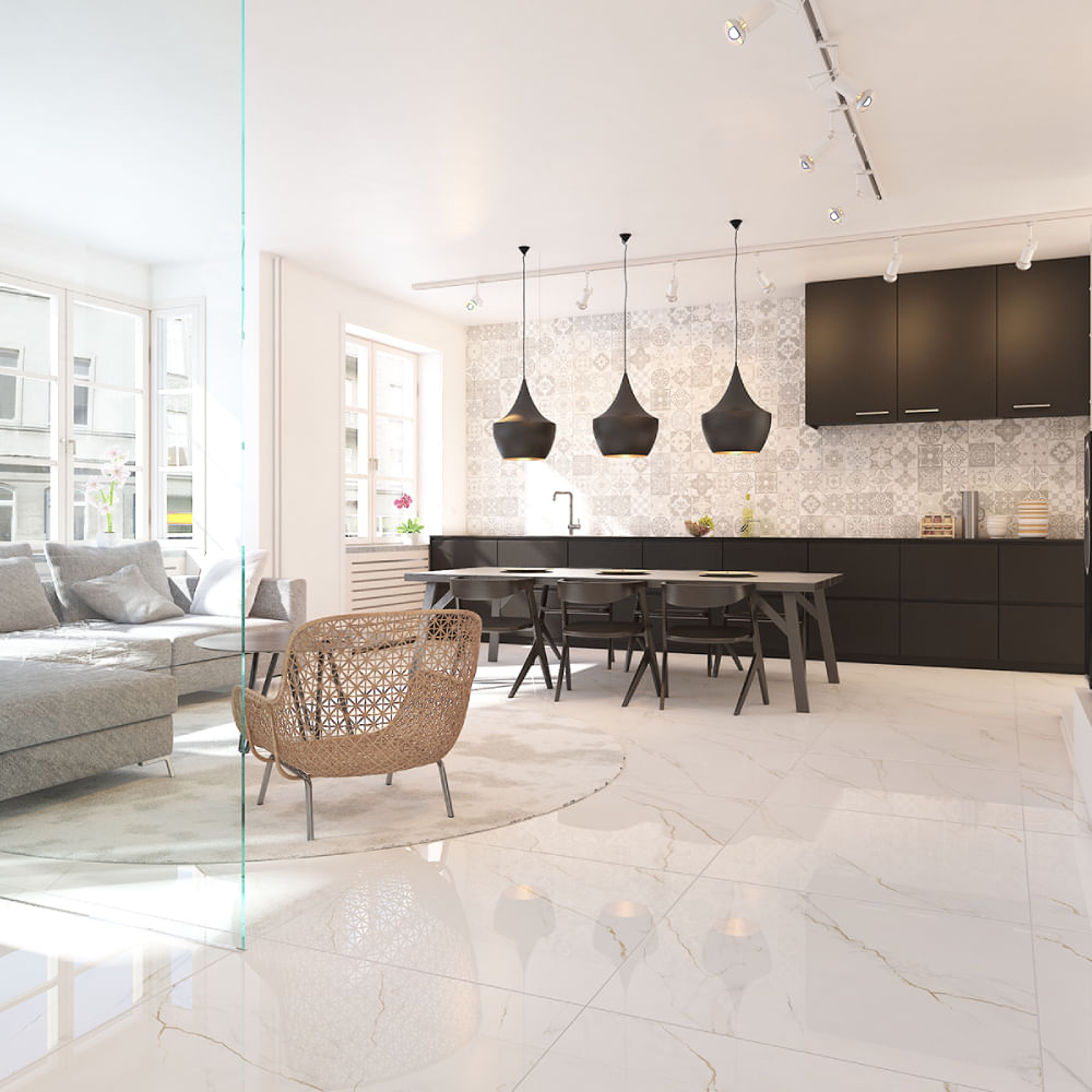 Porcelanato Vene Doro 84x84cm Polido Retificado Caixa com 2,80m² / 4 Peças - A2439 - DELTA - Imagem 2