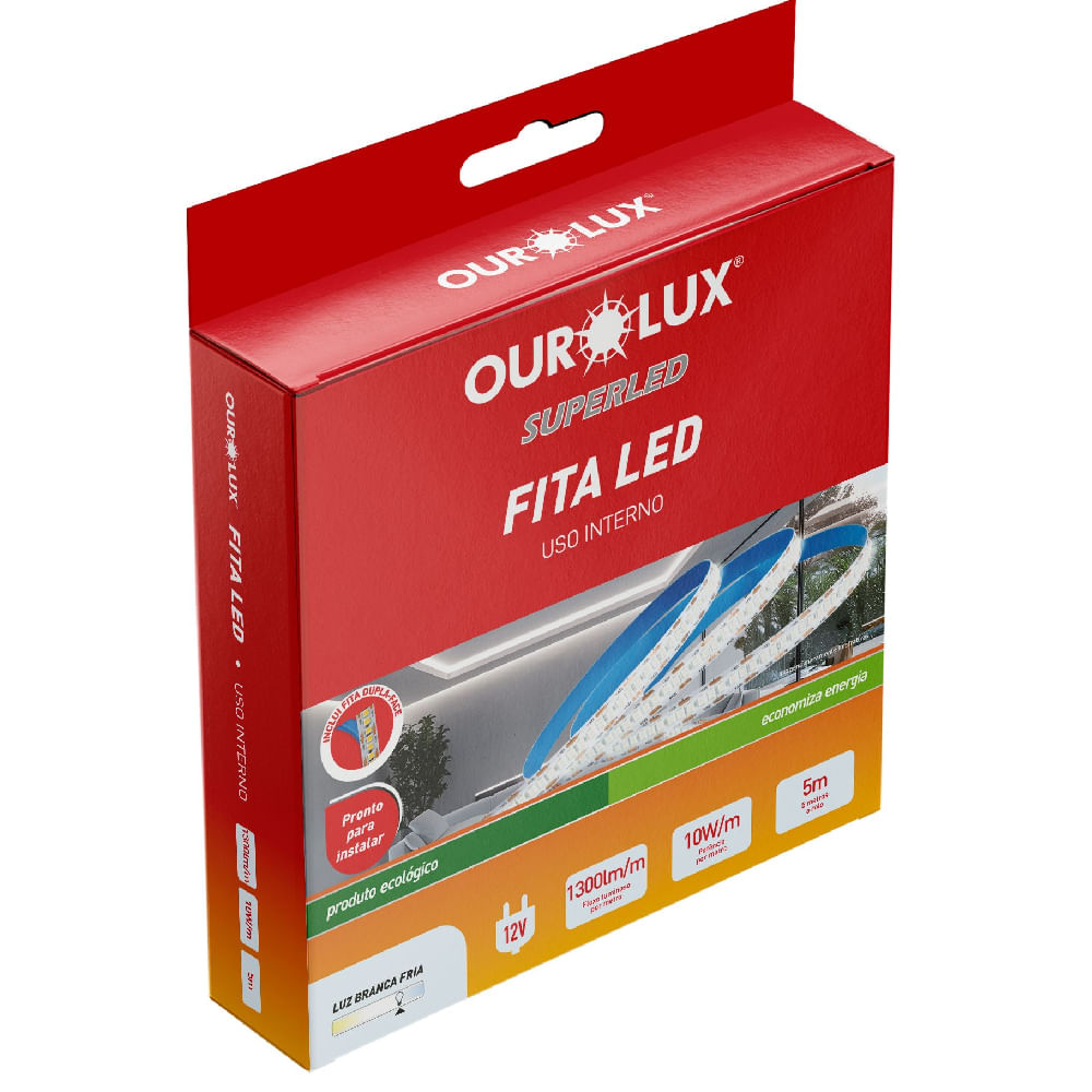 Fita Led 5 Metros IP2012V 6500K - 05763 - OUROLUX - Imagem 2