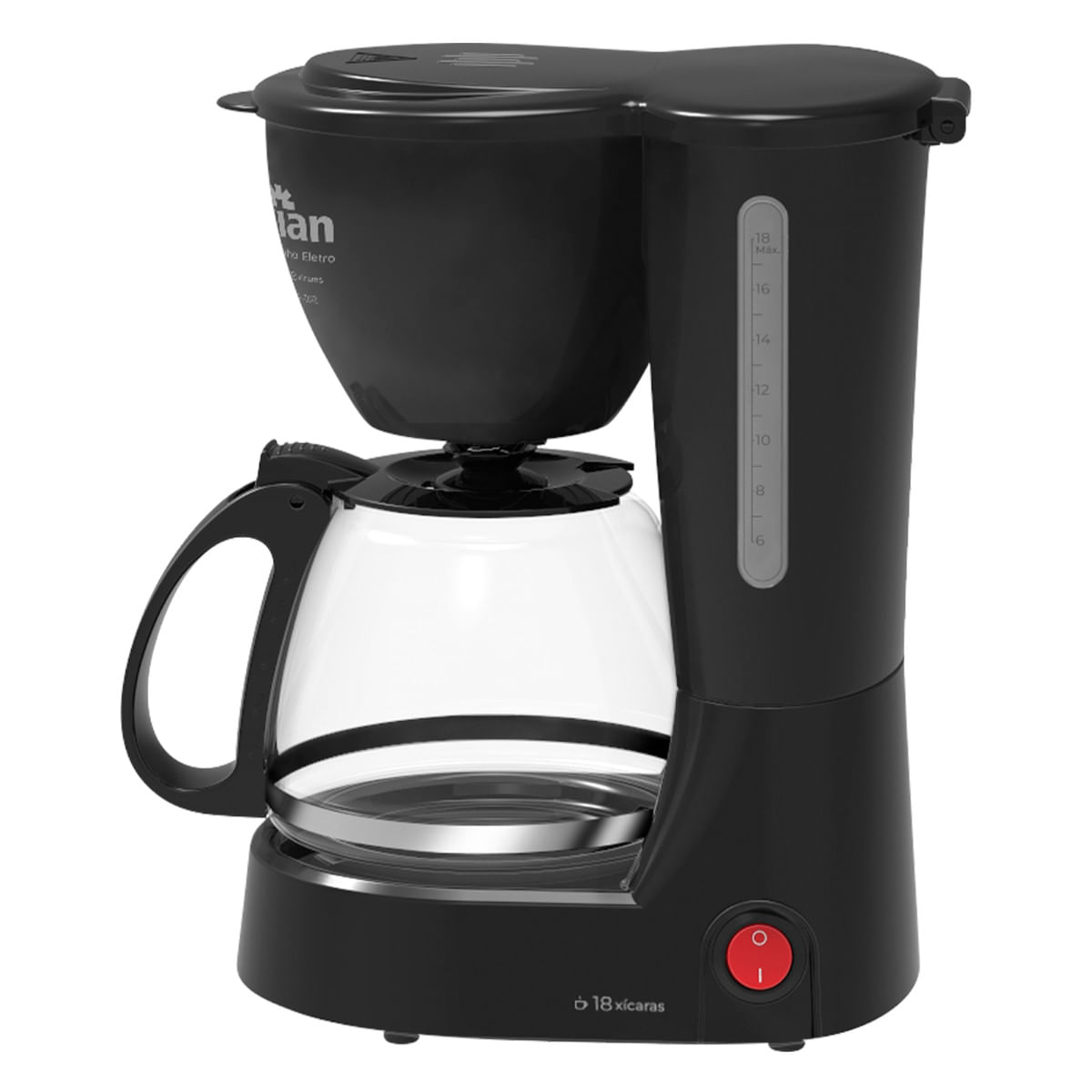 Cafeteira Elétrica 18 Xicaras 220 Volts 650 Watts Preta - 24740 - KIAN