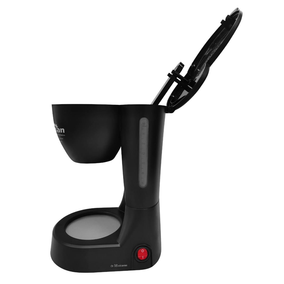 Cafeteira Elétrica 18 Xicaras 220 Volts 650 Watts Preta - 24740 - KIAN - Imagem 4