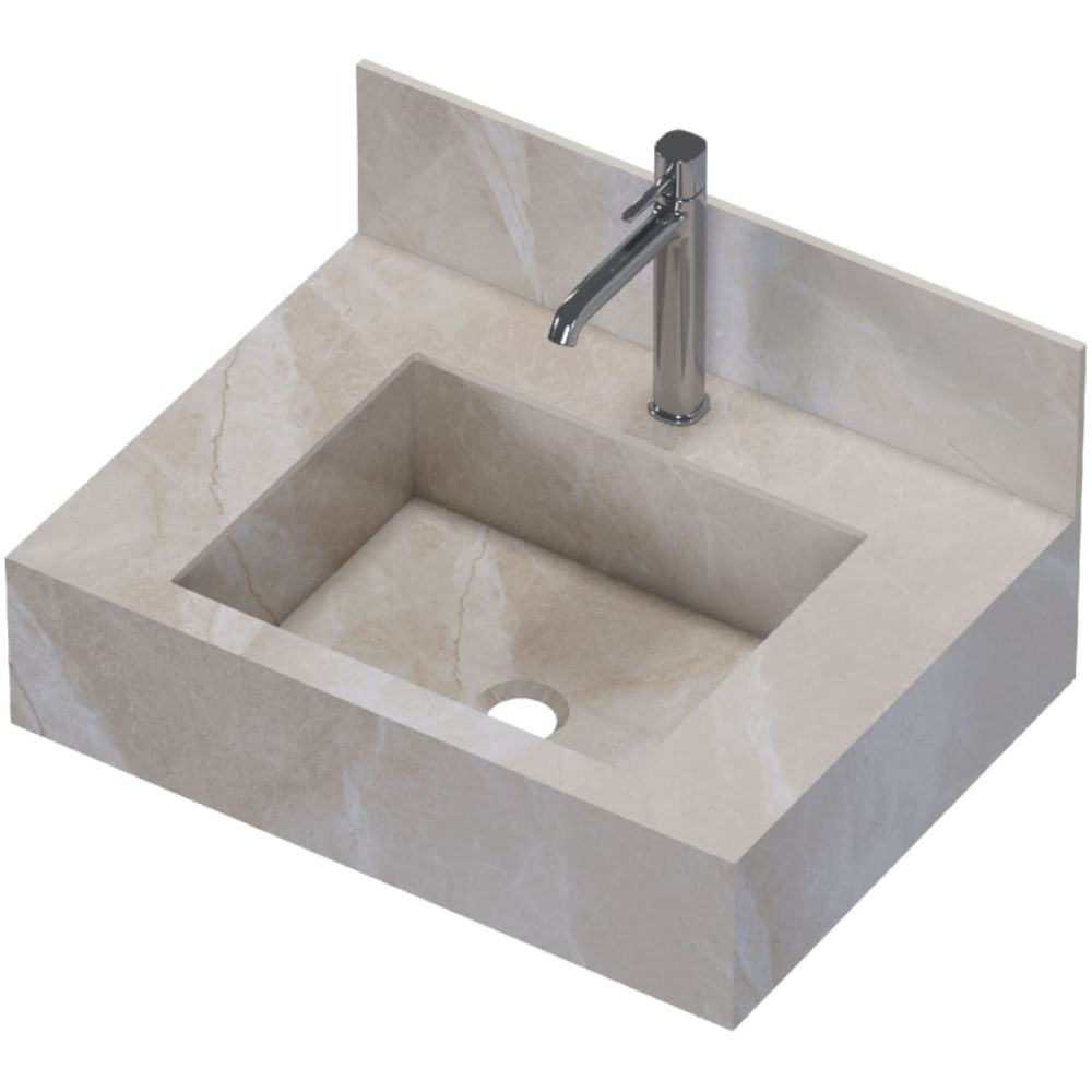 Bancada Suspensa em Porcelanato Napoles Bege 60cm - P103389 - COZIMAX - Imagem 4