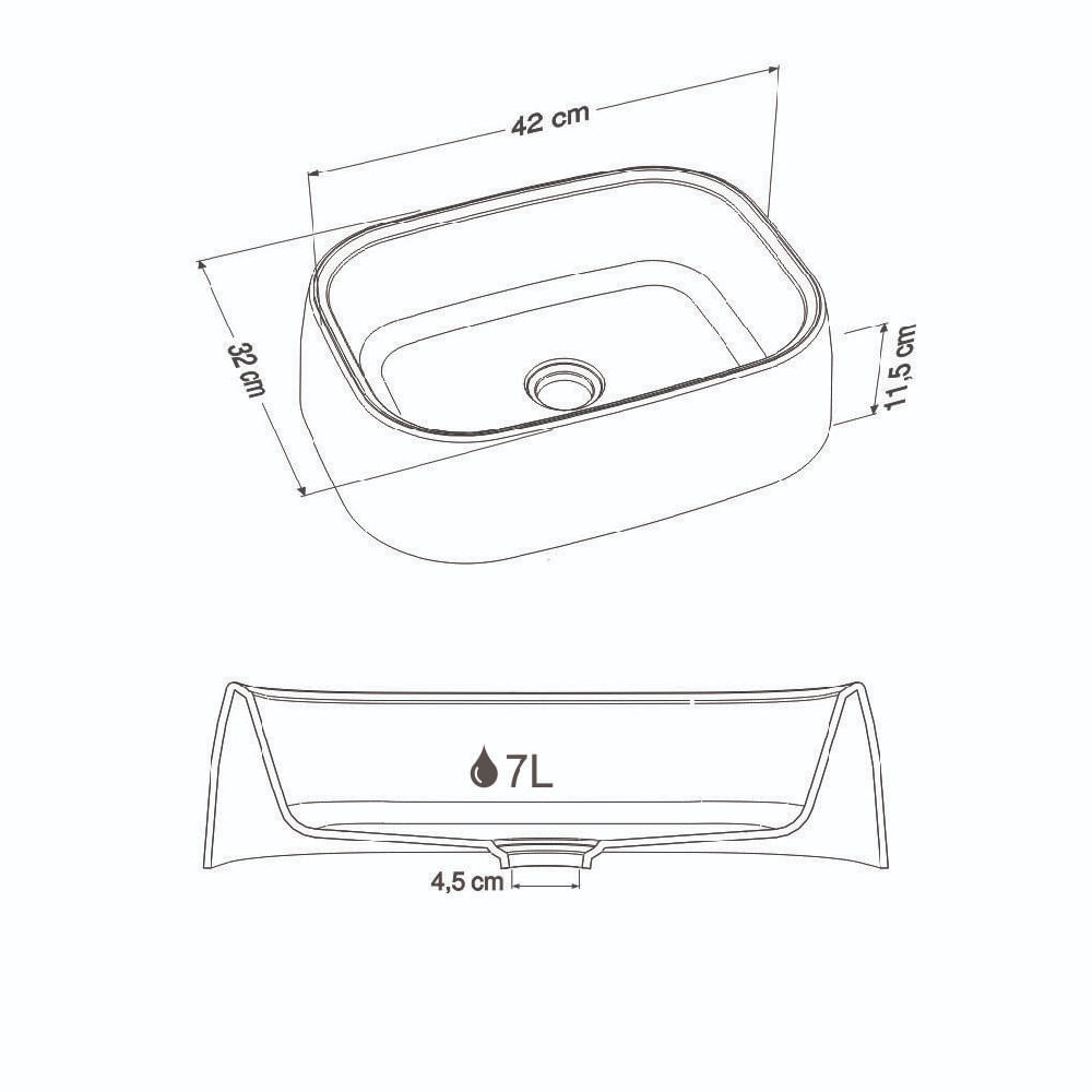 Cuba 43cm Sintética Tera Branco - P103380 - COZIMAX - Imagem 5